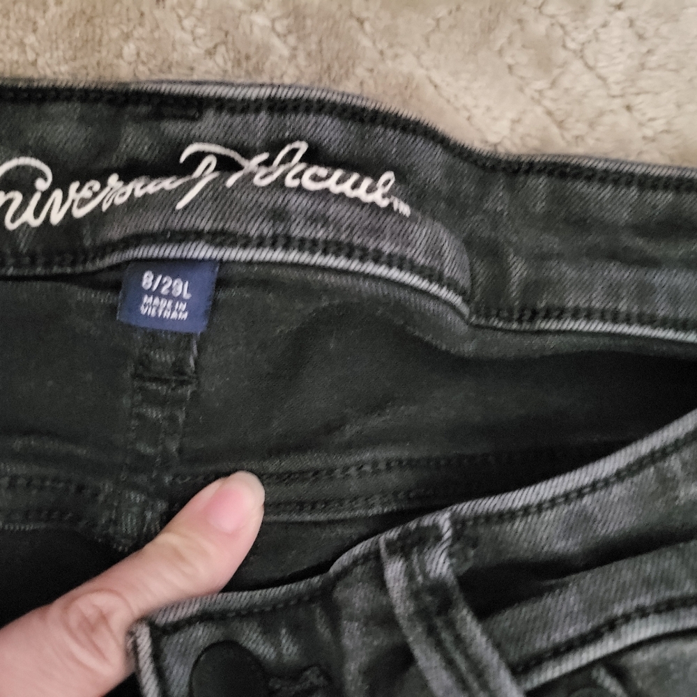 Universal Thread Jeans Black Skinny Distressed Size‎ 8 - Picture 5 of 8